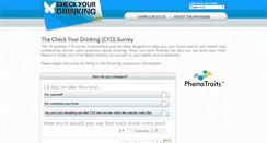 Desktop Screenshot of checkyourdrinking.net