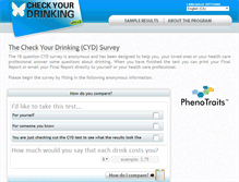 Tablet Screenshot of checkyourdrinking.net